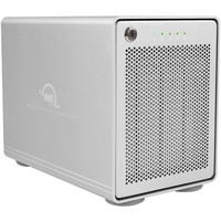 Mercury Elite Pro Quad Caja de disco duro (HDD) Plata 2.5/3.5", Caja de unidades