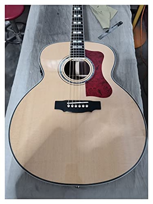Mejora profesional Ebony Solid Acústica Guitarra F50 Guitarra Natural Guild Guitarra eléctrica acústica Apto para jugadores en todas las etapas. BAIME
