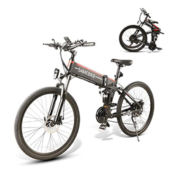 SAMEBIKE de 26 Pulgadas Bicicletas eléctricas Plegables Ebike Mountain Bicicletas eléctricas con 48V 10Ah extraíble batería de Iones de Litio para Adu características