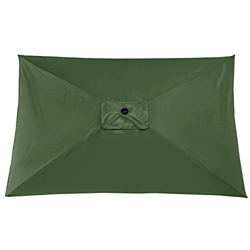 Yeekg Parasol rectangular de repuesto para sombrillas, 2 x 3 m, funda de toldo para sombrilla de jardín, tela de poliéster rectangular de repuesto par precio