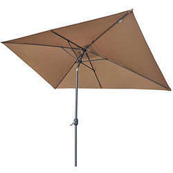 XMcKJ Sombrillas Sunbrella, Mecanismo de inclinación del Parasol Rectangular de jardín para la terraza del Patio al Aire Libre 2m (Color : Khaki) en oferta