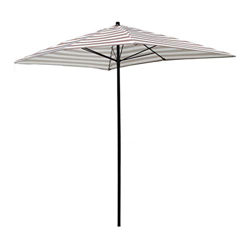 XMcKJ Sombrillas Sunbrella, 2 * 1.5m Garden Parasol Parasol Rectángulo Stripe Beach Playa Paraguas Pequeño Sol Paraguas Market Mesa Umbrella Patio Som en oferta