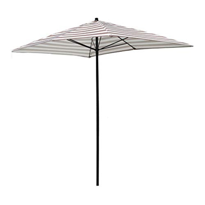 XMcKJ Sombrillas Sunbrella, 2 * 1.5m Garden Parasol Parasol Rectángulo Stripe Beach Playa Paraguas Pequeño Sol Paraguas Market Mesa Umbrella Patio Som