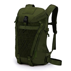 Mardingtop 28L Mochila Militar, Mochilas Hombre Deportivas Mochila Tactica Senderismo Moto Deporte Viaje Playa Montaña Negra for Unisex (28l-Enrejado) características