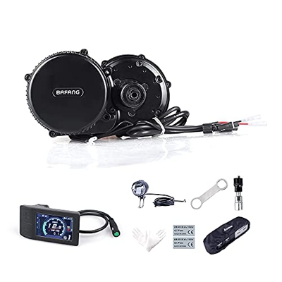 BAFANG BBS02B 48V 750W G340.750 Mid Motor Kit de Conversión de Bicicleta Eléctrica con Batería 11.6Ah/13Ah/17.5Ah/18Ah/20Ah, 52V 12.8Ah/14Ah, Batería 