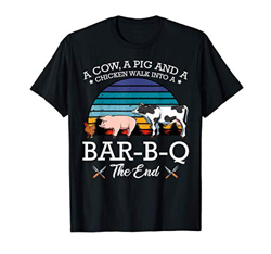 Divertida barbacoa Bar-B-Q Broma Parrillada Fiesta Amante de Camiseta en oferta