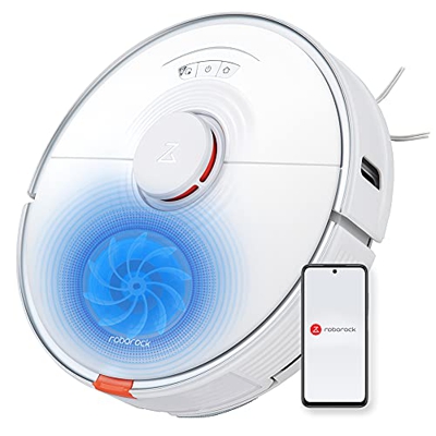 Roborock S7 Robot Aspirador y Limpiador de trapeadores con trapeador sónico, Vaciado automático y succión Fuerte de 2500 PA, mapeo multinivel, aplicac