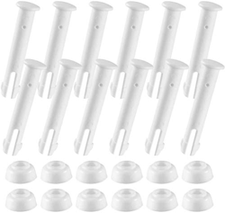 FYRGHZ Paquete de 12 pasadores de plástico para Juntas de Piscina y Sellos de Goma para Piscinas Intex de 13'-24 'con Marco de Metal Redondo sobre el  en oferta