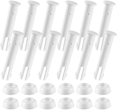 UKUOFL Paquete de 12 pasadores de plástico para Juntas de Piscina y Sellos de Goma para Piscinas Intex de 13'-24 'con Marco de Metal Redondo sobre el 