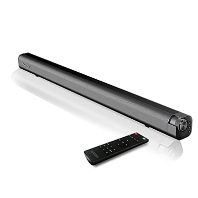LEADSIGN Barra de sonido para sistema de cine en casa, altavoces de TV Bluetooth/HDMI/óptico/Aux/USB, con kit de montaje en pared