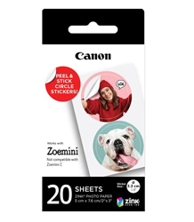 Pack de Adhesivos Circulares precortados Canon Zink™ de 1,3", 20 Hojas precio