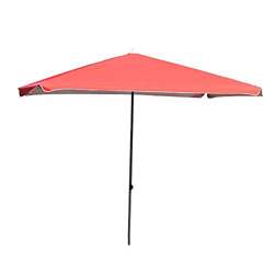 XMcKJ Sombrillas Sunbrella, Jardín Rectangular, Ajustable, protección Solar, protección de la Lluvia, Paraguas de Acero de Oro Negro, Adecuado para al en oferta