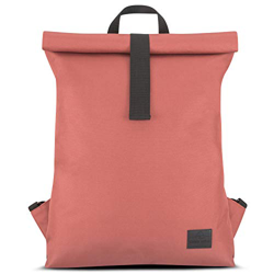 Mochila con Solapa Rojo - JOHNNY URBAN Emil Bolsa de Hombre y Mujer de Botellas de Plástico Reciclado - Mochilas Roll Top Moderna Bolso de Gimnasio Pl en oferta