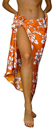 King Kameha Hawaii Sarong Pareo playa Wickel Mujer Funky Casual Bikini Cover Up Playa Traje de baño Hibisco Sarong Hibisco Naranja Small en oferta
