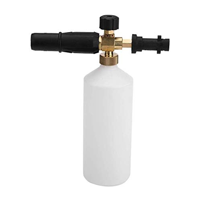 Pistola de Lavado a Presión con Cañón de Espuma, Botella de 1L Lanza de Espuma para Nieve Boquilla de Lavado de Coches Botella de Lanza de Chorro para