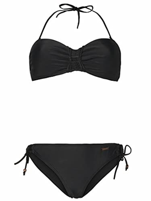 Protest Soledat Juego de Bikini, True Black, M para Mujer