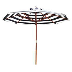 Sombrillas Sunbrella, ¿Parasol de jardín?Paraguas de sol plegable de 2.7m Patio Paraguas de madera al aire libre a rayas grandes parasoles de madera,  características
