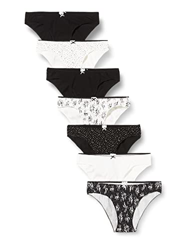 Pack 7 braguitas cadera algodón y en oferta