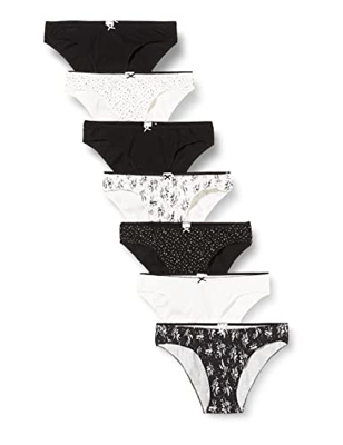Pack 7 braguitas cadera algodón y