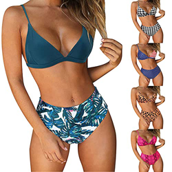 2021 Nuevo Mujer Conjuntos de Bikinis impresión Push Up Sexy Trajes de Baño de Tanga Mujer dos piezas Ropa de Playa Conjunto de Bikinis Push up Bikini características