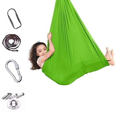 Zatnec Columpio De Terapia Interior for Niños Y Adolescentes Hamaca Suave con Necesidades Especiales for Niños Yoga Integración Sensorial Camping Al A