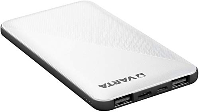 VARTA Power Bank Energy 5000 m mAh, Cable de Carga Incluido (1 x Entrada Micro - USB, 2 x Salidas USB A, 1 x Cone x ión USB Tipo C bidireccional, Carg