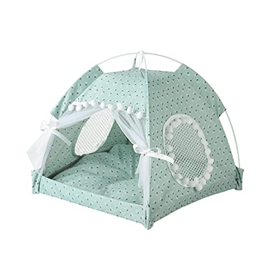 beautyhe Casitas para Gatos Mascota Tiendas de campaña Plegable Cama de Gato Perro Tienda Cama Cama para Perro con sombrilla Perro Sombra de Sol Large
