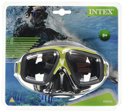 Intex Tauchermaske Surf Rider Gafas Nataci&Oacuten, Deportes y Aire Libre, Surtidas: Verde y roja, Ajustable en oferta