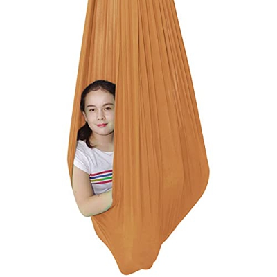 ZCXBHD Columpio De Terapia Interior for Niños Y Adolescentes Columpio Sensorial Abrazar Hamaca for Niños, Yoga, Integración Sensorial, Camping (Color 