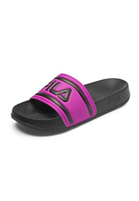 FILA Morro Bay Slipper 2.0 wmn Sandalia Mujer, negro (Black/Purple Cactus Flower), 40 EU