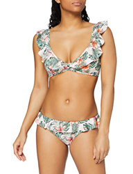 Iris & Lilly Am10am11 Conjuntos de Bikini, Rosa Pálido, Flor Tropical, 48 características