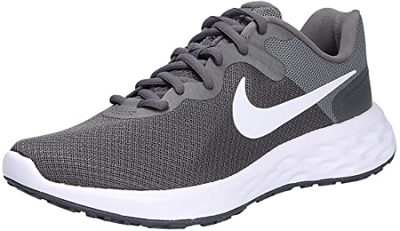 Nike Revolution 6, Road Running Shoe Hombre, Iron Grey/White-Smoke Grey-Black, 42.5 EU