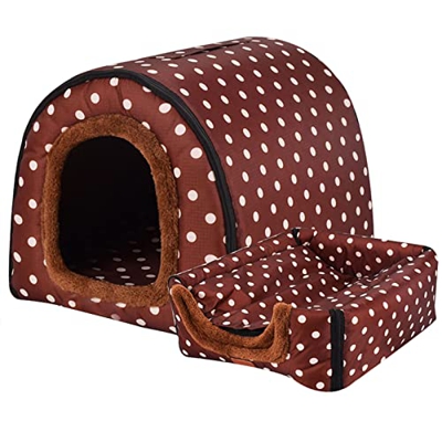 Tienda para Mascotas Nido para Grandes Perro Cueva Cama Casa Interior Perrera para Perros Deluxe Camas para Perro Plegable Casetas Lavable,E,XXXL105x8