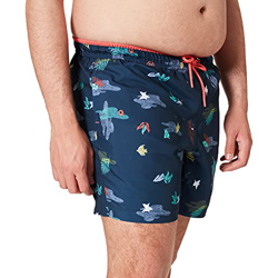 Springfield Bañador para Hombre, Estampado Azul, XL precio