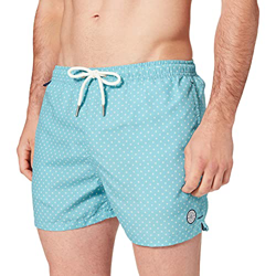 Springfield Puntos Bañador para Hombre, Estampado Turquesa, XL en oferta
