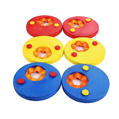 6pcs Flotador De La Natación De La Espuma con Piscina Brazo del Flotador De La Nadada del Anillo Conjunto Natación Niños Discos Flotador Kickboard Niñ