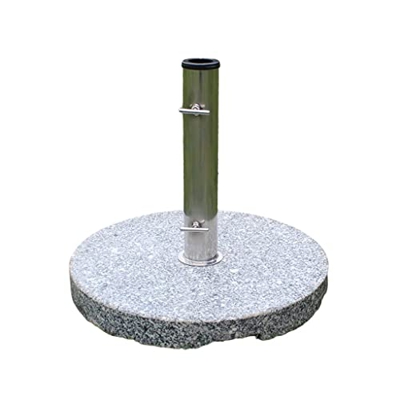 Base de sombrilla de Patio Resistente, Soporte de Base de sombrilla de Granito para Exteriores, Soporte de Poste de sombrilla de Mercado Redondo (Colo