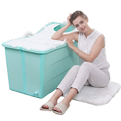 HCYY Bañera para el hogar Bañera de Ducha Plegable portátil para Adultos, más Grueso, plástico, SPA Independiente con Cubierta, cojín reemplazable, Cu características