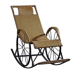 AMAFS Mecedora, Sillas de ratán Sillas de Sol Sillas de Cubierta Sillas de Relax Sillas de jardín giratorias Tumbona Sling Chair Sillón Beautiful Home precio