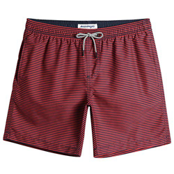 MaaMgic Bañador Hombre Shorts de Baño para Hombre Shorts de Playa Traje de Bañode Secado Rápido para Vacaciones 2021,Rayas-Rojo Negro,M precio