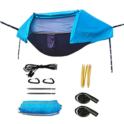 XIANGE100-SHOP Columpios Camping Hamgols Bug Net Impermeable Portátil Mochilero Ligero Mochilero Senderismo Portátil Plegable Hamaca Jardín características