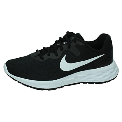 Nike Revolution 6, Road Running Shoe Hombre, Black/White-Iron Grey, 42 EU