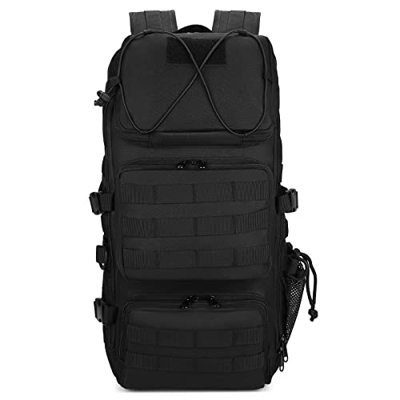45L Mochila Táctica Impermeable Mochila Militar Paquete de Asalto Resistente al Agua Molle Gran Capacidad Nylon 900D con Múltiples Bolsillos Mochila p