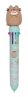 Grupo Erik B3DGE001- Bolígrafo Multicolor Pusheen. Boligrafo 10 colores en 1. Boligrafo Retráctil dulce y simple