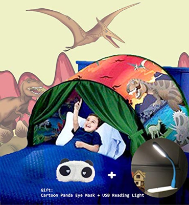 Nifogo Tiendas de ensueño, Carpa de Ensueño Wizard World, fantasía Interior de la Cama Redes de Regalo, Children Cama Tienda de Campaña (Parque de Din