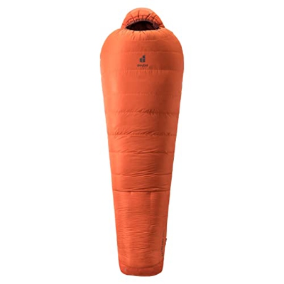 deuter Astro Pro 1000 Saco de Dormir de plumón, Unisex-Adult, Turmeric-Redwood, Regular
