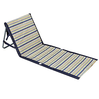 ZJDTC Para salón de reclinación de playa, refugio de playa, respaldo ajustable – Las esterillas de playa, espuma cómoda, ultraligeras y se pliegan par
