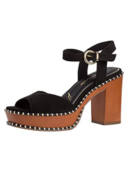 Tamaris 1-1-28323-26, Sandalia Mujer, Negro, 41 EU en oferta