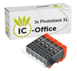 5 Cartucho de Tinta Impresión Compatible Con Canon Cli 526 XL Negro BK Chip en oferta