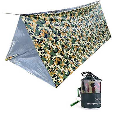 NEWMAN771Her Tienda de rescate de emergencia, saco de dormir portátil ultraligero, impermeable, térmico, de supervivencia para camping, senderismo